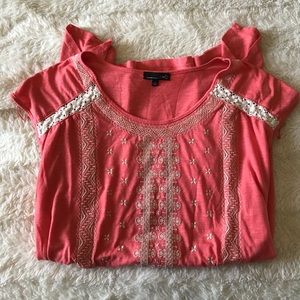 Pink Embroidered Shirt